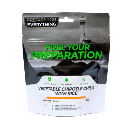 Fuel Your Preparation - Vegetable Chipotle Chilli with Rice - Freeze Dried Ready Meal